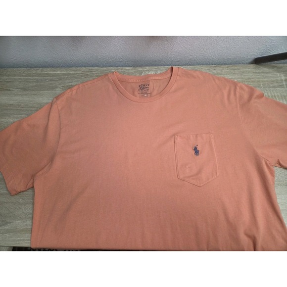 Polo Ralph Lauren T Shirt Mens LARGE Crew Neck Navy Blue Pony - Picture 4 of 8